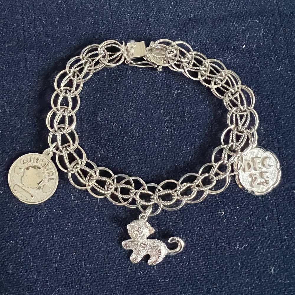 Beautiful Sterling Charm Bracelet